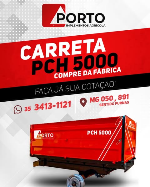 Carreta agricola flipada