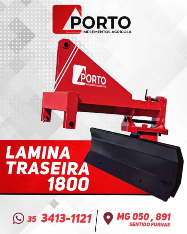 lamina traseira para trator